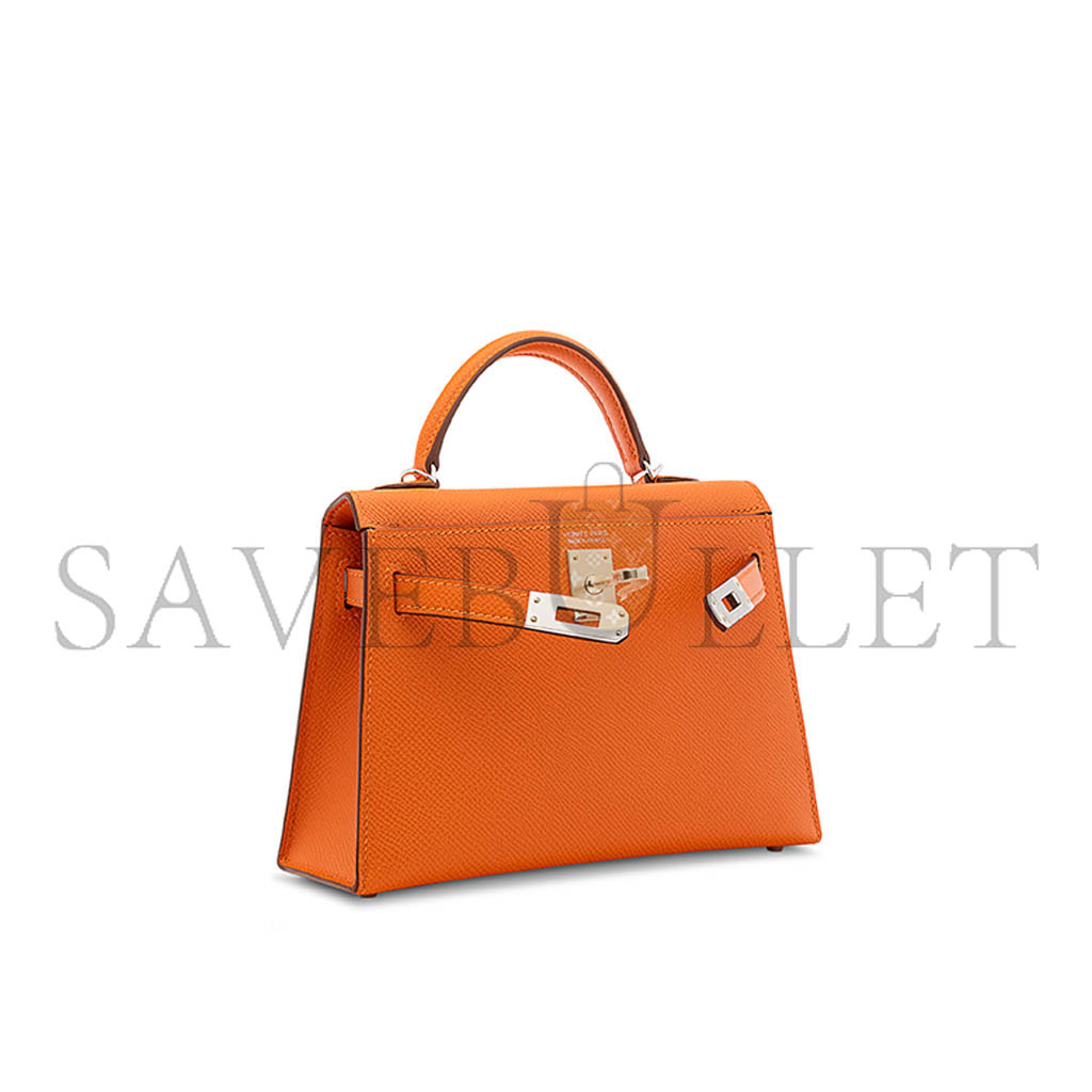 H**mes mini kelly ii with palladium hardware (19*12*5.5cm)